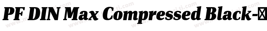 PF DIN Max Compressed Black字体转换